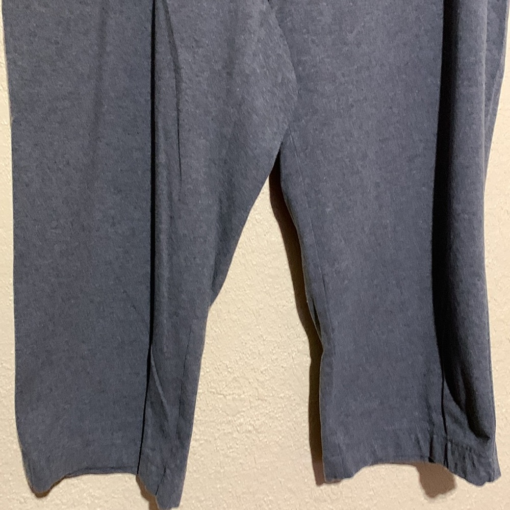 Lands' End Capris Stretch Pants Gray 2X Starfish Crop Straight Cotton Spandex - Picture 2 of 16
